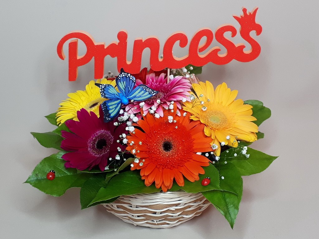 Композиции в корзинах